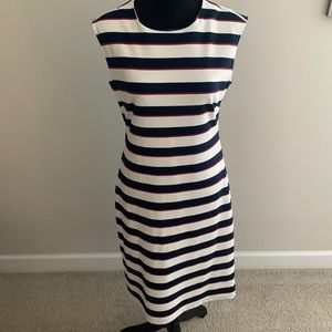 Red White and Navy Dress